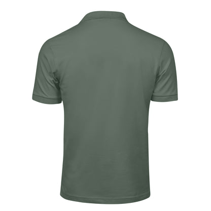 Leaf Green - Back - Tee Jays Mens Luxury Stretch Short Sleeve Polo Shirt