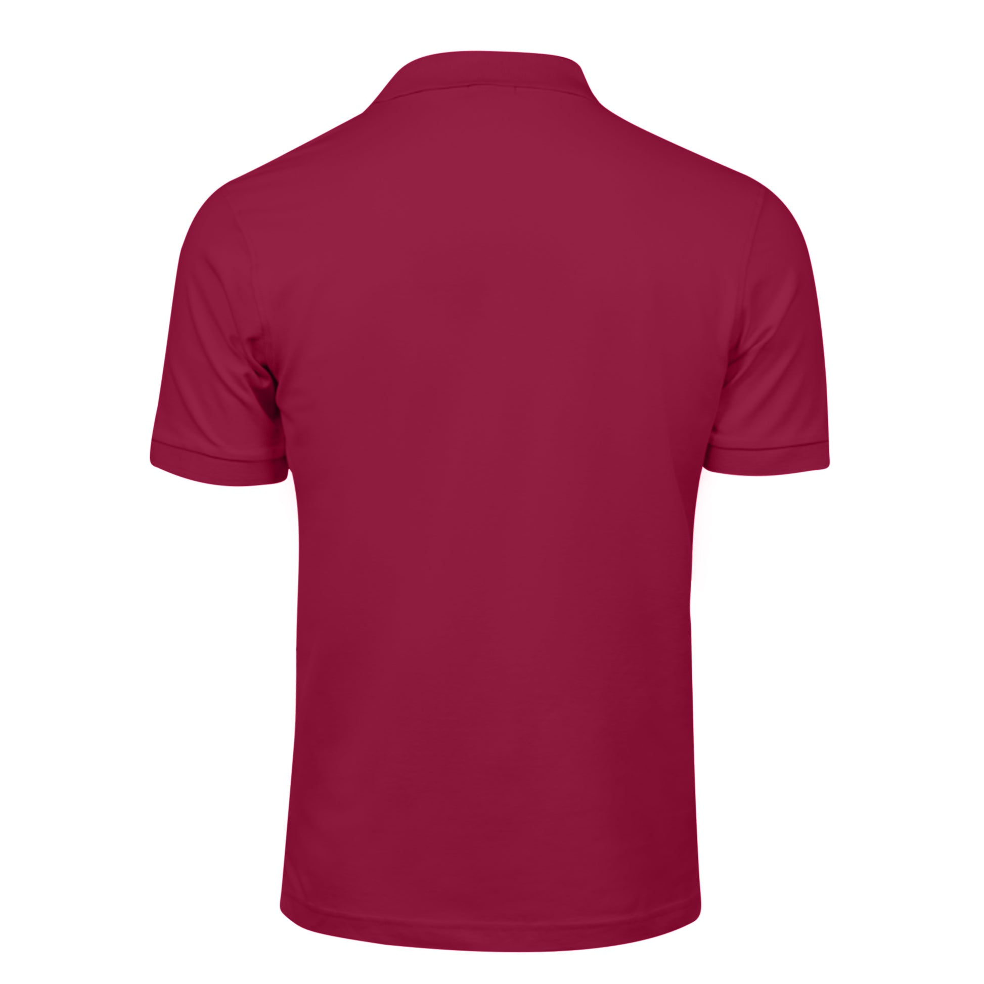 Wine - Back - Tee Jays Mens Luxury Stretch Short Sleeve Polo Shirt