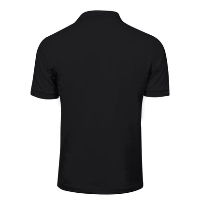 Black - Back - Tee Jays Mens Luxury Stretch Short Sleeve Polo Shirt