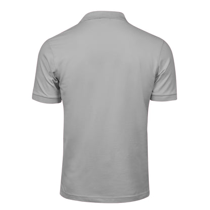 Stone - Back - Tee Jays Mens Luxury Stretch Short Sleeve Polo Shirt