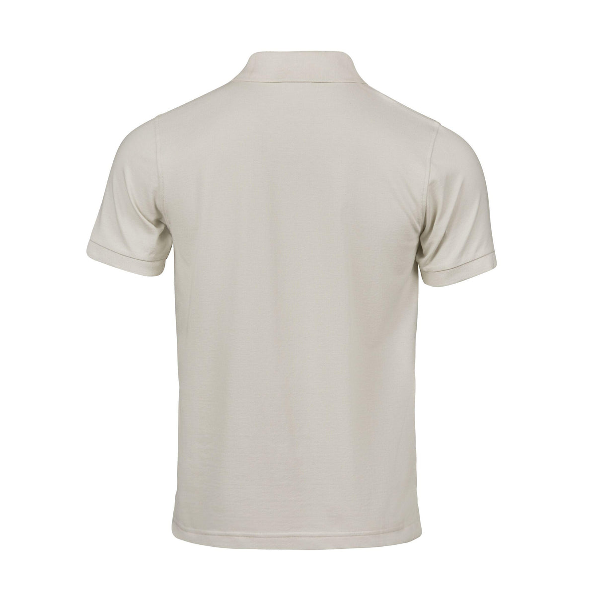 Cement - Back - Tee Jays Mens Luxury Stretch Short Sleeve Polo Shirt