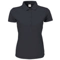 Dark Grey - Front - Tee Jays Womens-Ladies Luxury Stretch Short Sleeve Polo Shirt