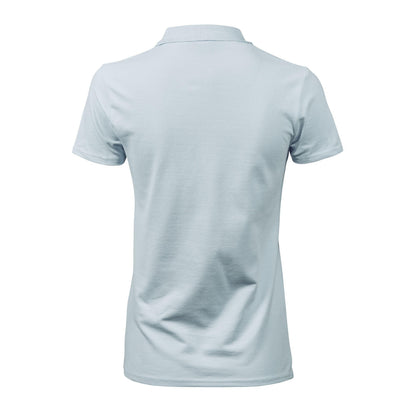 Ice Blue - Back - Tee Jays Womens-Ladies Luxury Stretch Short Sleeve Polo Shirt