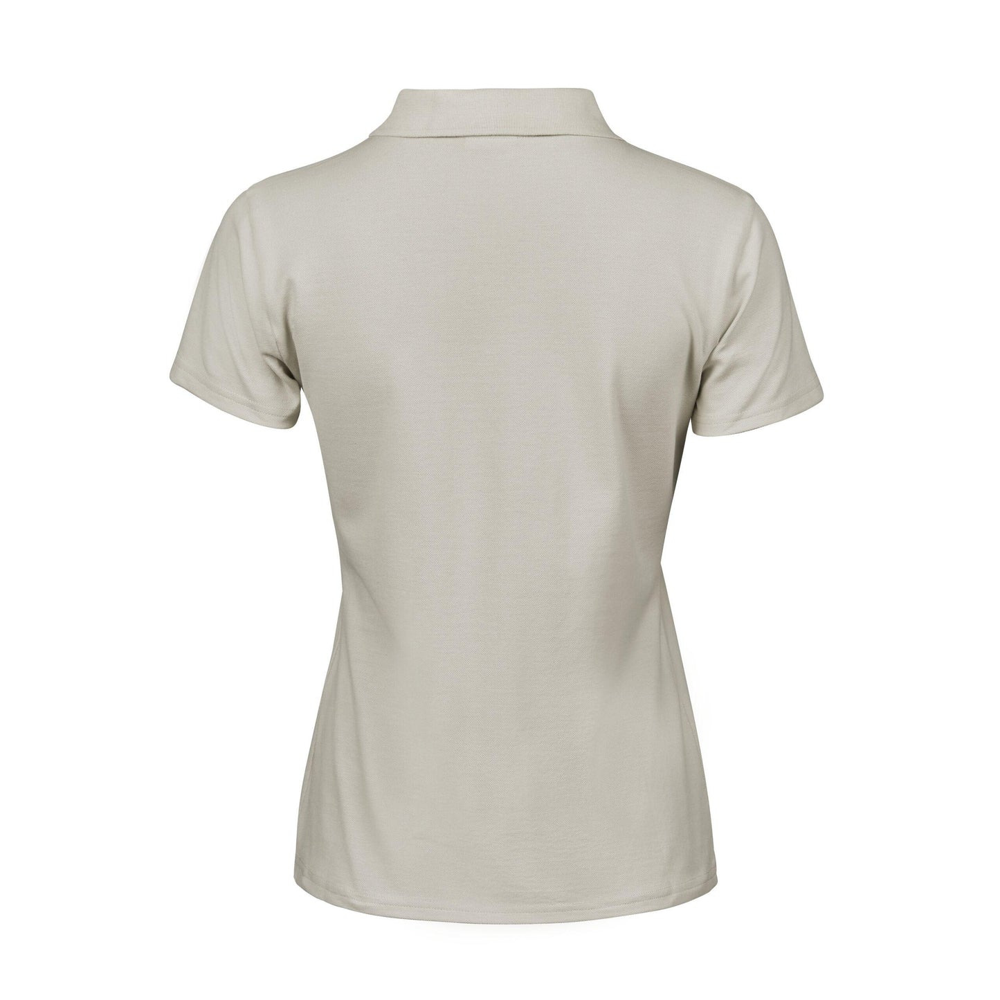 Cement - Back - Tee Jays Womens-Ladies Luxury Stretch Short Sleeve Polo Shirt