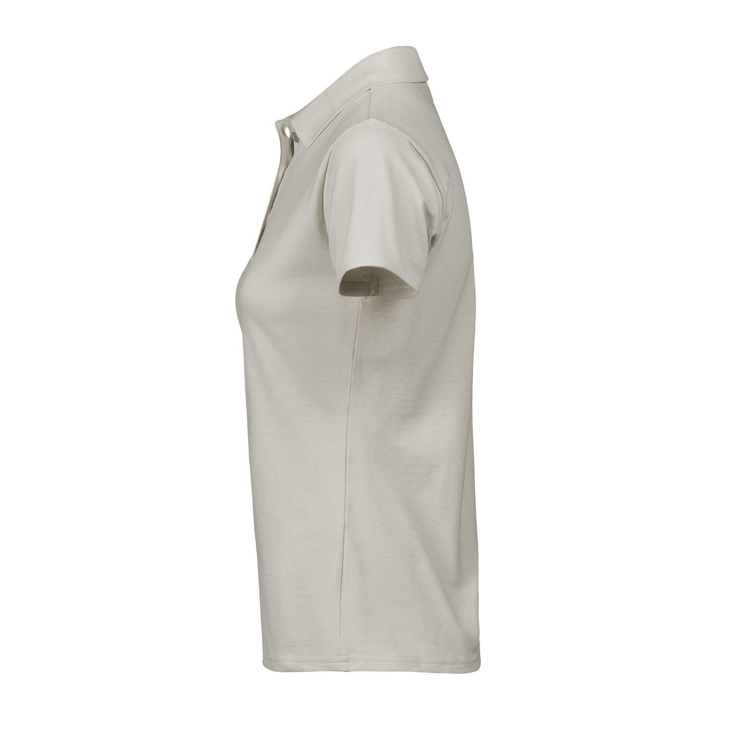 Cement - Side - Tee Jays Womens-Ladies Luxury Stretch Short Sleeve Polo Shirt