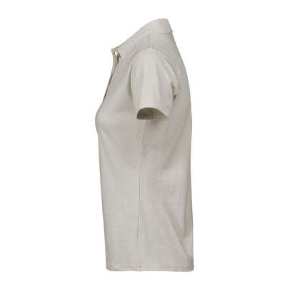 Cement - Side - Tee Jays Womens-Ladies Luxury Stretch Short Sleeve Polo Shirt