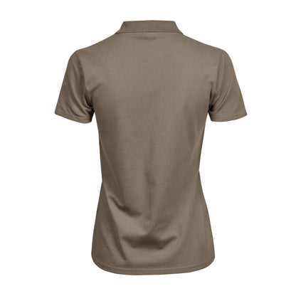 Clay - Back - Tee Jays Womens-Ladies Luxury Stretch Short Sleeve Polo Shirt