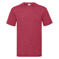 Vintage Heather Red - Front - Fruit Of The Loom Mens Valueweight Short Sleeve T-Shirt