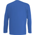 Royal - Side - Fruit Of The Loom Mens Valueweight Crew Neck Long Sleeve T-Shirt