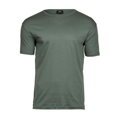 Leaf Green - Front - Tee Jays Mens Interlock Short-Sleeved T-Shirt