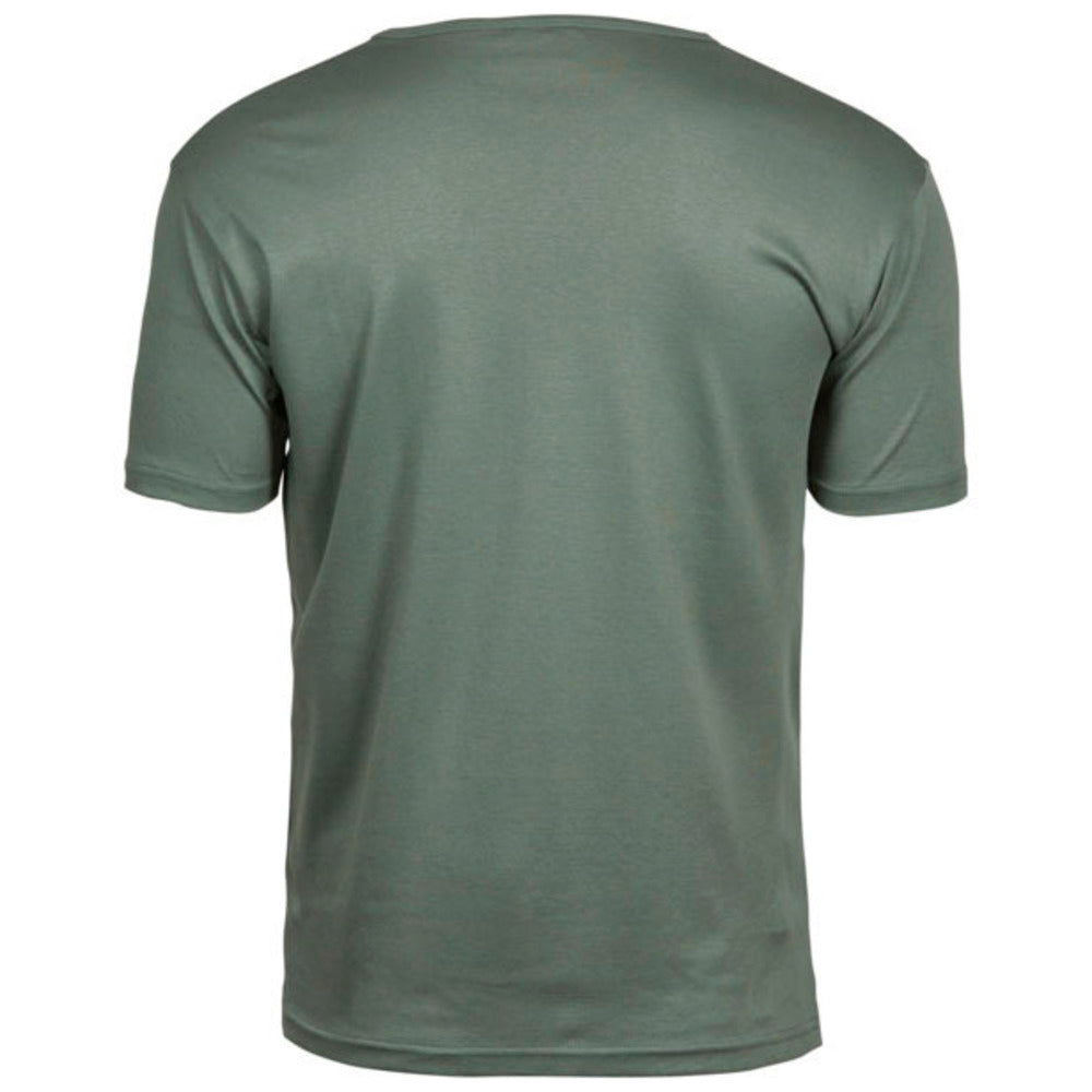 Leaf Green - Back - Tee Jays Mens Interlock Short-Sleeved T-Shirt
