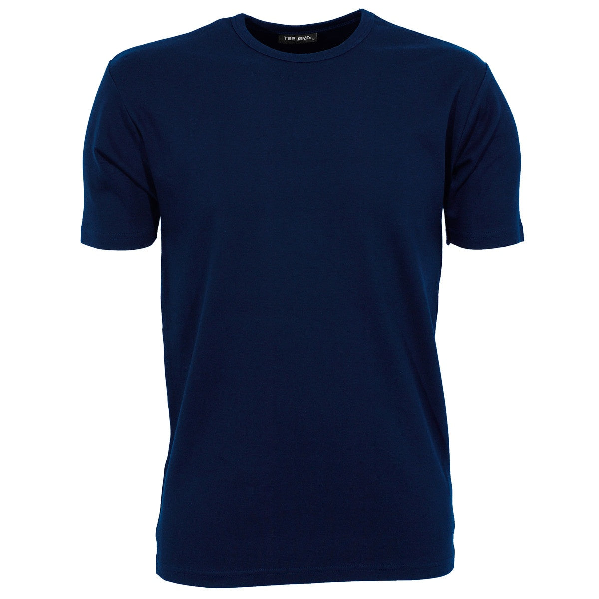 Navy Blue - Front - Tee Jays Mens Interlock Short-Sleeved T-Shirt