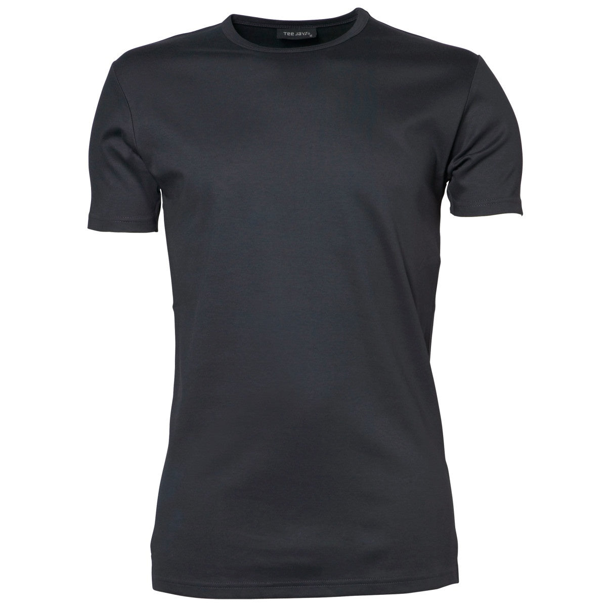 Dark Grey - Front - Tee Jays Mens Interlock Short-Sleeved T-Shirt