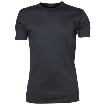 Dark Grey - Front - Tee Jays Mens Interlock Short-Sleeved T-Shirt