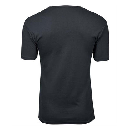 Dark Grey - Back - Tee Jays Mens Interlock Short-Sleeved T-Shirt
