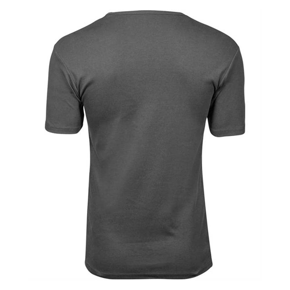 Powder Grey - Back - Tee Jays Mens Interlock Short-Sleeved T-Shirt