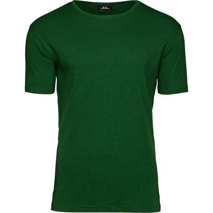 Forest Green - Front - Tee Jays Mens Interlock Short Sleeve T-Shirt