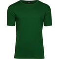 Forest Green - Front - Tee Jays Mens Interlock Short Sleeve T-Shirt