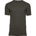 Dark Olive - Front - Tee Jays Mens Interlock Short Sleeve T-Shirt