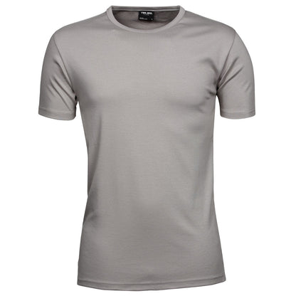Stone - Front - Tee Jays Mens Interlock Short-Sleeved T-Shirt