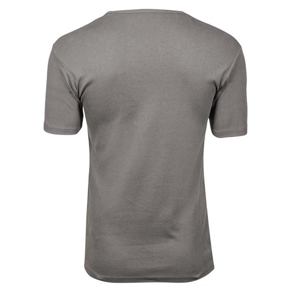 Stone - Back - Tee Jays Mens Interlock Short-Sleeved T-Shirt