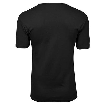 Black - Back - Tee Jays Mens Interlock Short-Sleeved T-Shirt