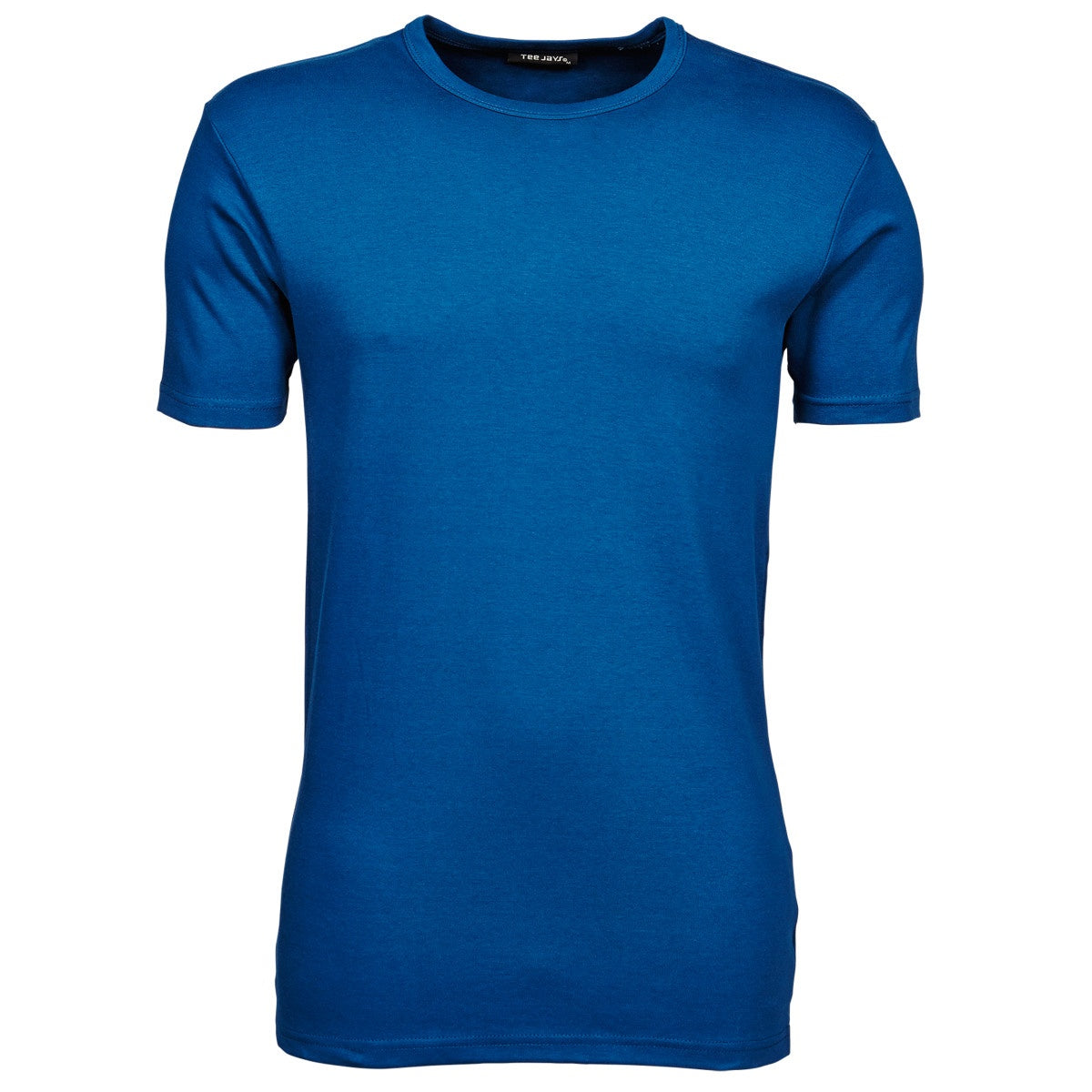 Indigo - Back - Tee Jays Mens Interlock Short Sleeve T-Shirt