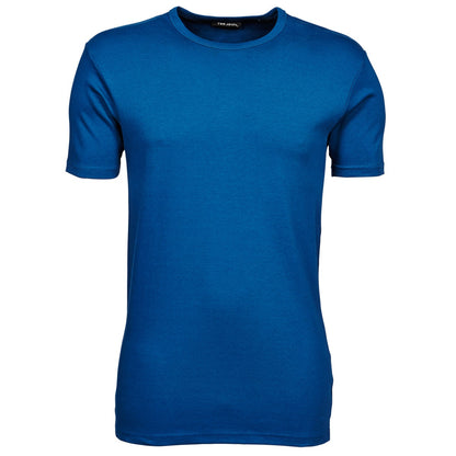 Indigo - Back - Tee Jays Mens Interlock Short Sleeve T-Shirt