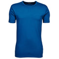 Indigo - Back - Tee Jays Mens Interlock Short Sleeve T-Shirt