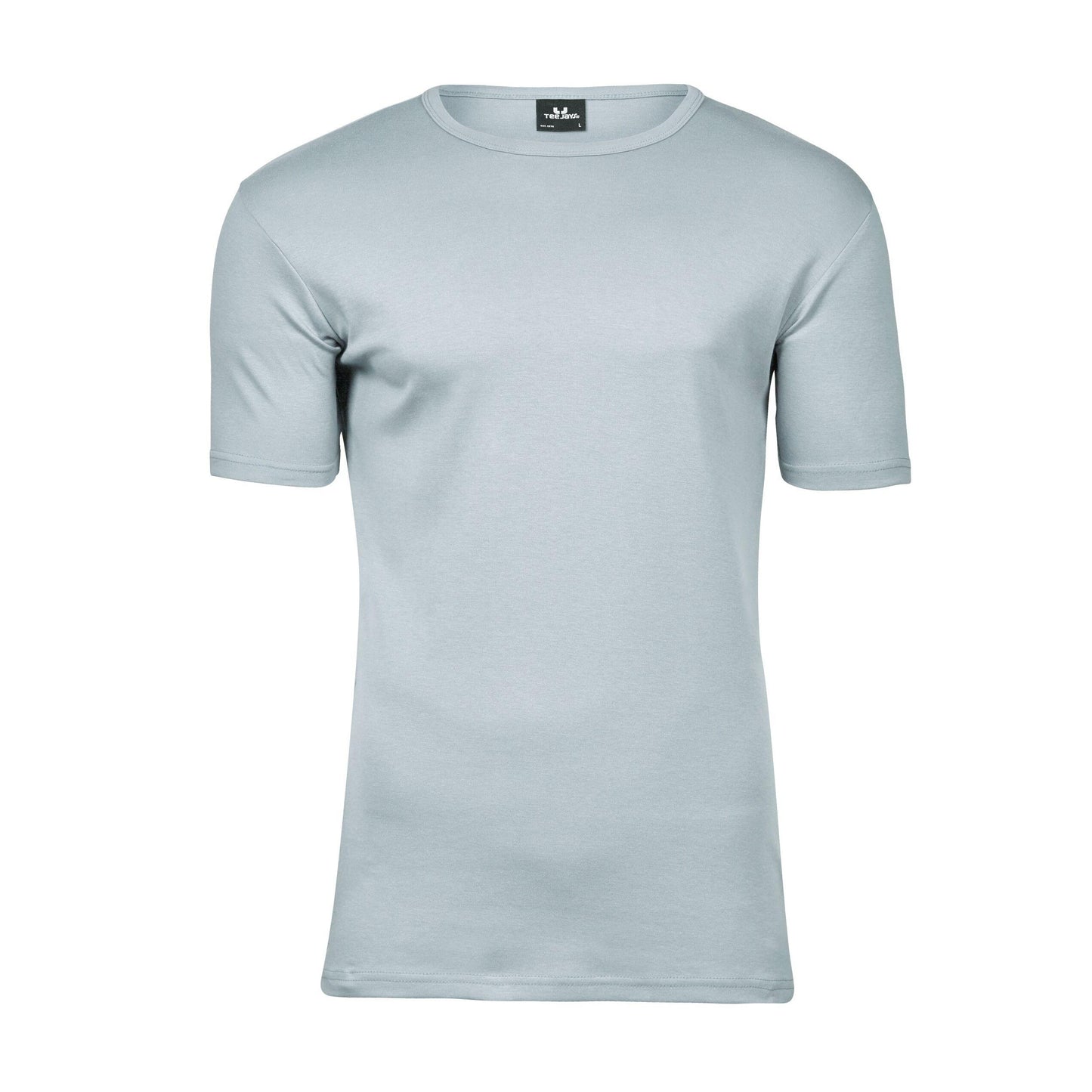 Ice Blue - Front - Tee Jays Mens Interlock Short-Sleeved T-Shirt