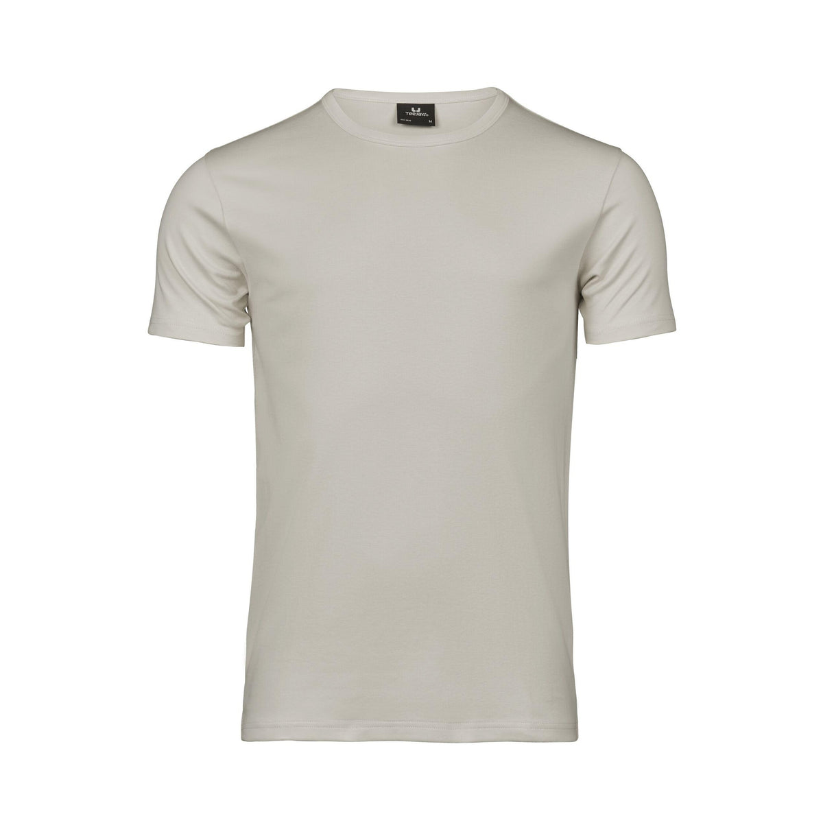 Cement - Front - Tee Jays Mens Interlock Short-Sleeved T-Shirt
