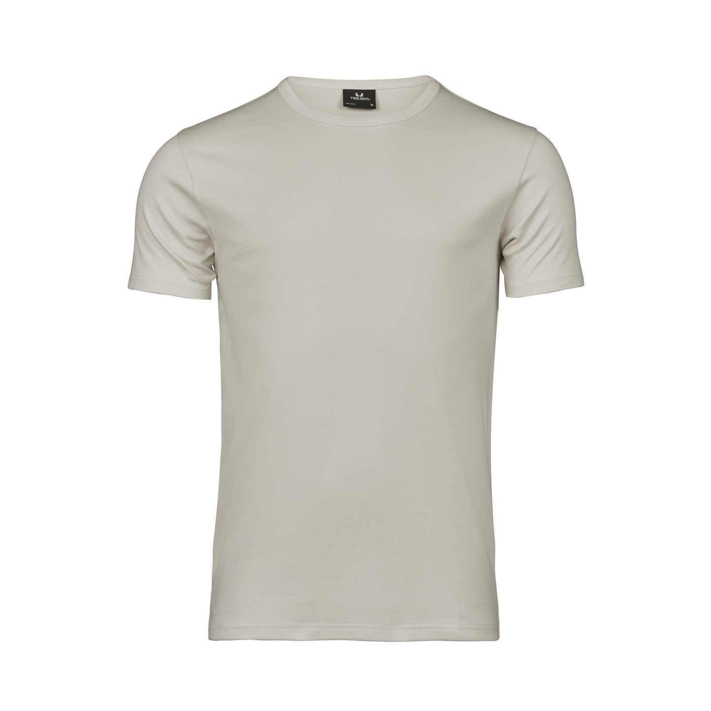 Cement - Front - Tee Jays Mens Interlock Short-Sleeved T-Shirt