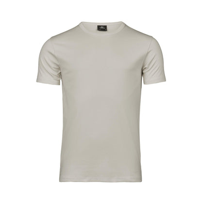 Cement - Front - Tee Jays Mens Interlock Short-Sleeved T-Shirt