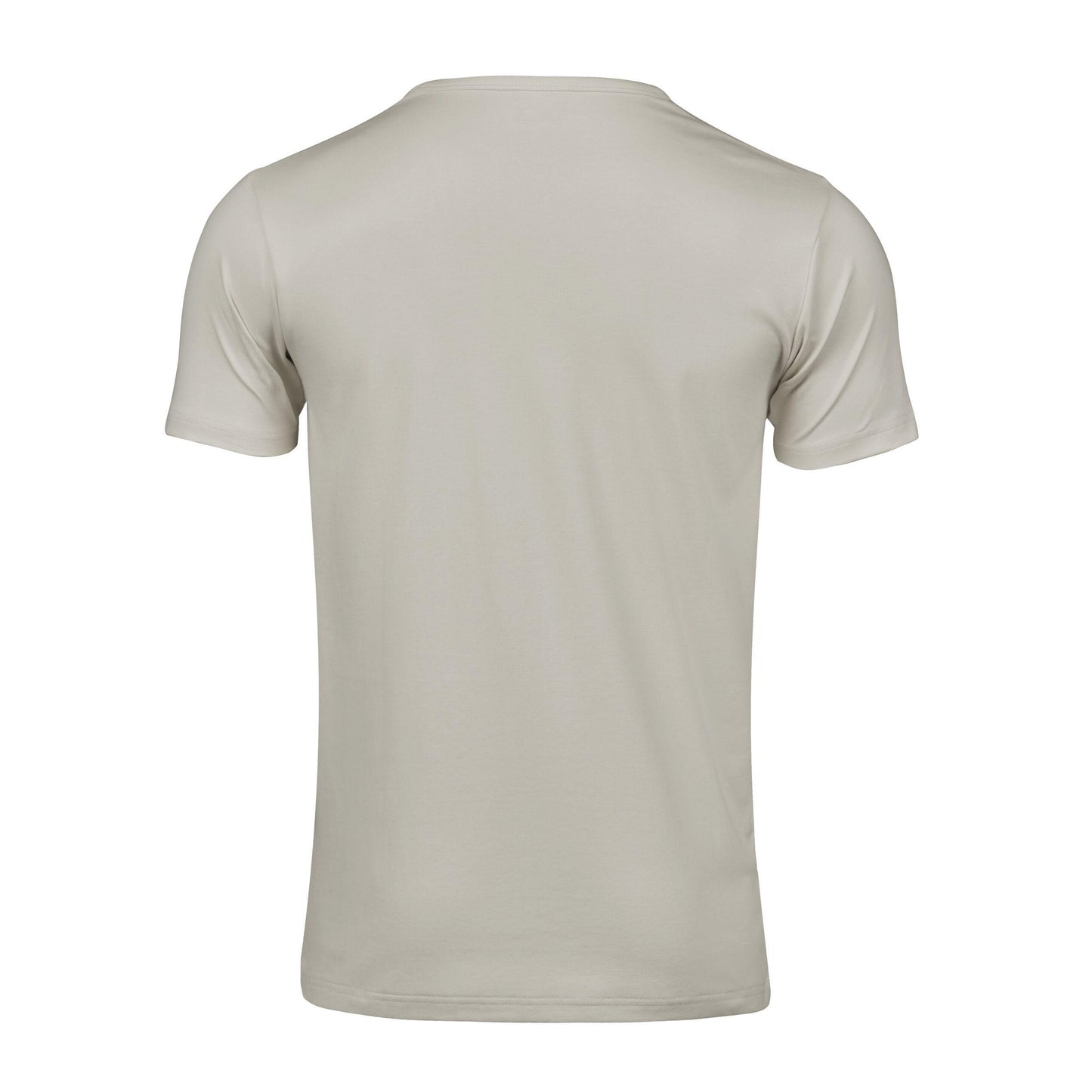 Cement - Back - Tee Jays Mens Interlock Short-Sleeved T-Shirt