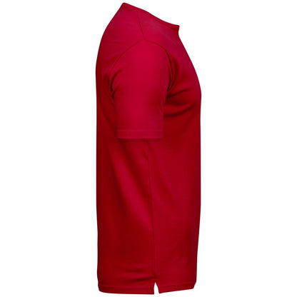 Red - Back - Tee Jays Mens Interlock Short-Sleeved T-Shirt