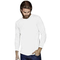 White - Back - Tee Jays Mens Interlock Long Sleeve T-Shirt