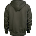 Deep Green - Back - Tee Jays Mens Full Zip Hooded Sweatshirt