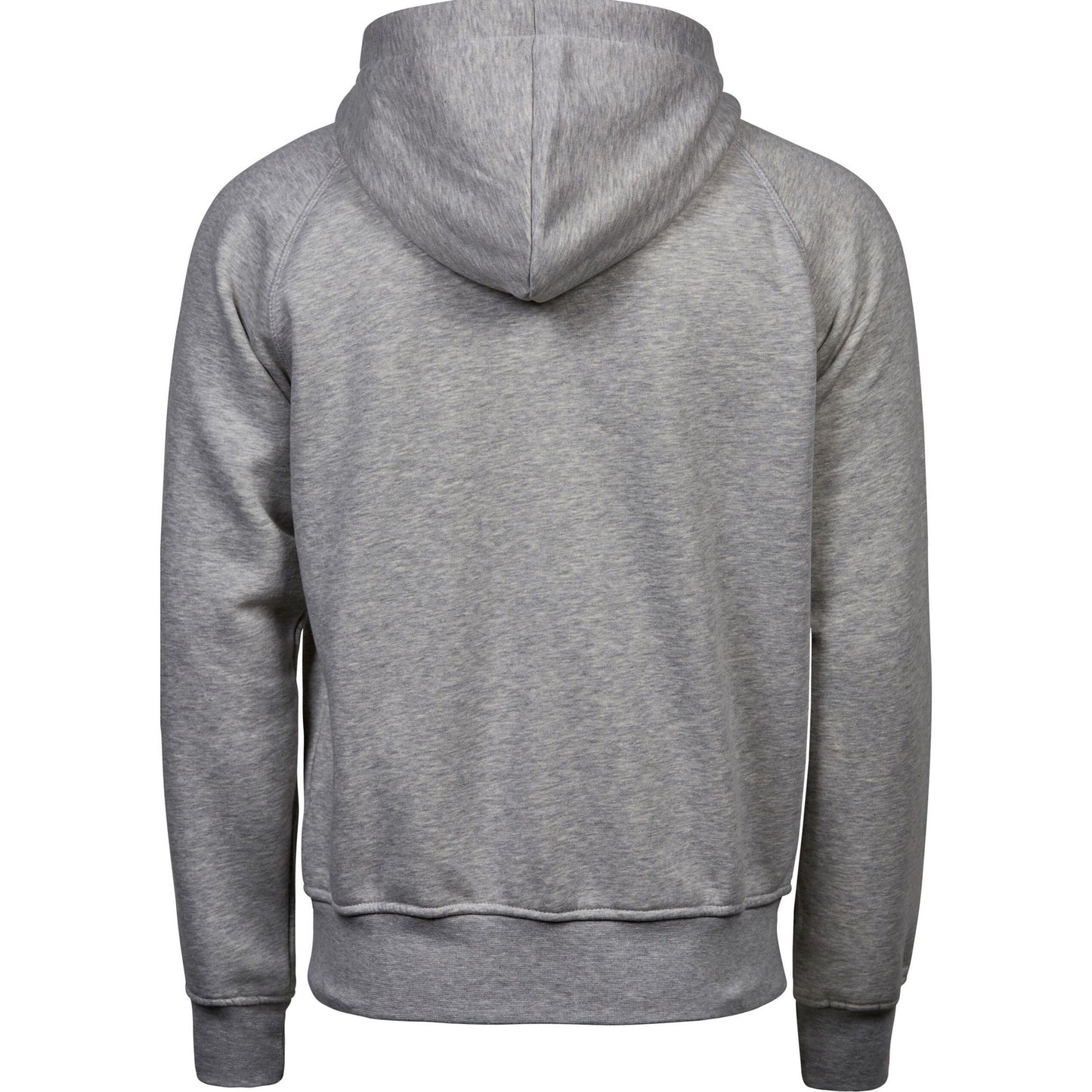 Heather Grey - Back - Tee Jays Mens Full Zip Hooded Sweatshirt