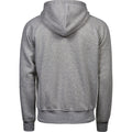 Heather Grey - Back - Tee Jays Mens Full Zip Hooded Sweatshirt