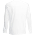 White - Back - Fruit Of The Loom Mens Super Premium Long Sleeve Crew Neck T-Shirt