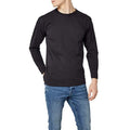 Black - Back - Fruit Of The Loom Mens Super Premium Long Sleeve Crew Neck T-Shirt