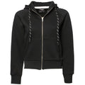 Black - Front - Tee Jays Womens-Ladies Full Zip Hooded Sweatshirt