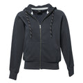 Dark Grey - Front - Tee Jays Womens-Ladies Full Zip Hooded Sweatshirt