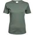 Leaf Green - Front - Tee Jays Womens-Ladies Interlock Short Sleeve T-Shirt