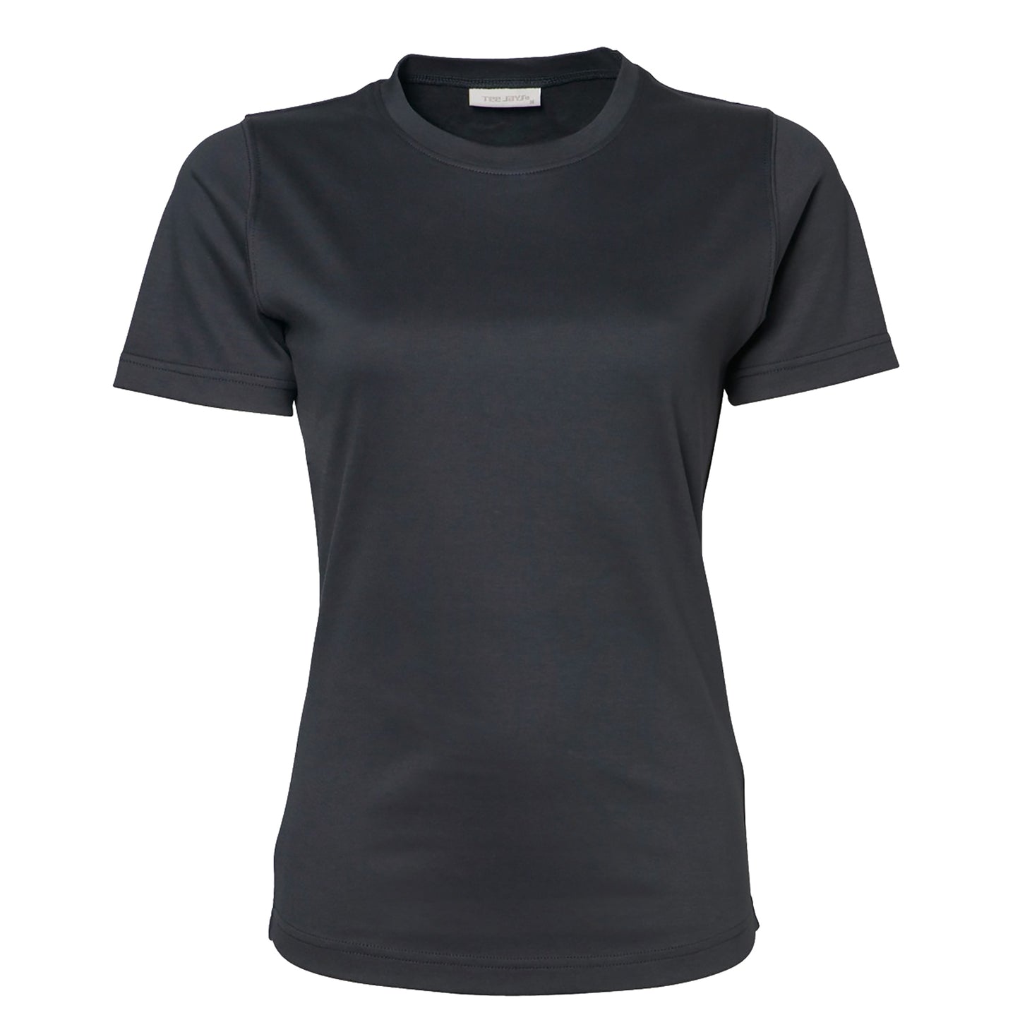 Dark Grey - Front - Tee Jays Womens-Ladies Interlock Short Sleeve T-Shirt