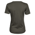 Dark Olive - Back - Tee Jays Womens-Ladies Interlock Short Sleeve T-Shirt