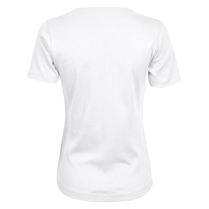 White - Back - Tee Jays Womens-Ladies Interlock Short Sleeve T-Shirt