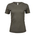 Deep Green - Front - Tee Jays Womens-Ladies Interlock Short Sleeve T-Shirt