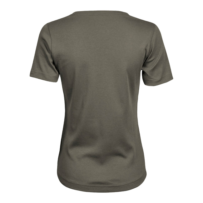 Deep Green - Back - Tee Jays Womens-Ladies Interlock Short Sleeve T-Shirt