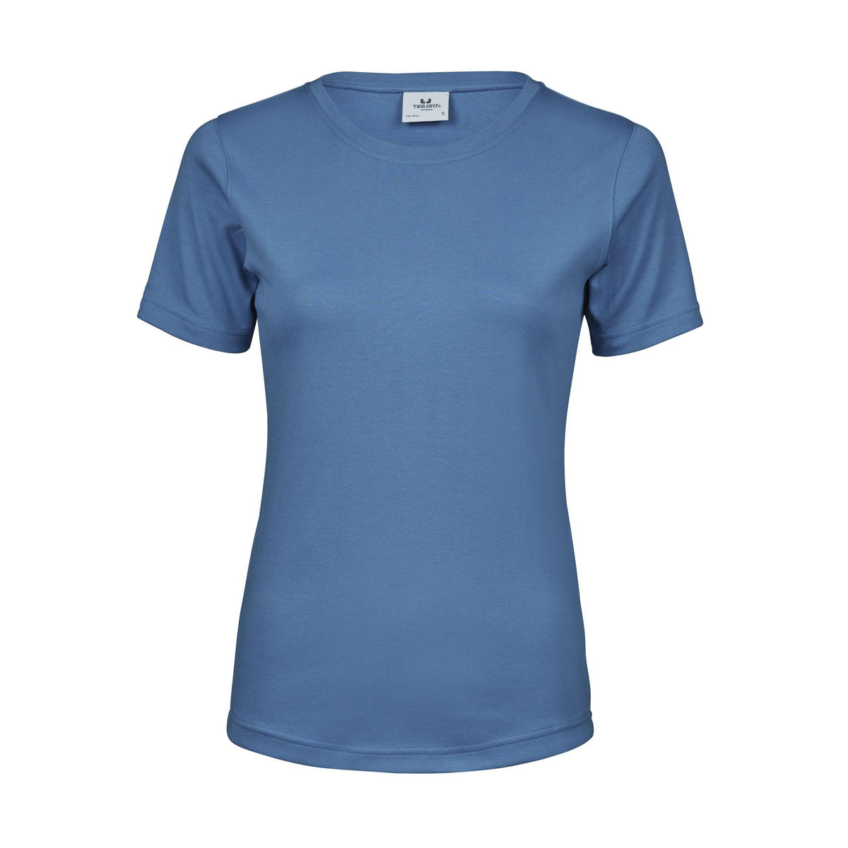 Ocean Blue - Front - Tee Jays Womens-Ladies Interlock Short Sleeve T-Shirt